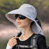 One Size Women Wide Large Sun Hat Bucket Hat Summer Outdoor Fishing Hiking UV Anti Neck Protection Shawl Wide Hat UV Sun Protection Safari Unisex Cap Ladies Hat Sport Summer Hat by Stevvex