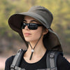One Size Women Wide Large Sun Hat Bucket Hat Summer Outdoor Fishing Hiking UV Anti Neck Protection Shawl Wide Hat UV Sun Protection Safari Unisex Cap Ladies Hat Sport Summer Hat by Stevvex