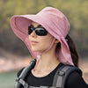 One Size Women Wide Large Sun Hat Bucket Hat Summer Outdoor Fishing Hiking UV Anti Neck Protection Shawl Wide Hat UV Sun Protection Safari Unisex Cap Ladies Hat Sport Summer Hat by Stevvex