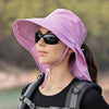 One Size Women Wide Large Sun Hat Bucket Hat Summer Outdoor Fishing Hiking UV Anti Neck Protection Shawl Wide Hat UV Sun Protection Safari Unisex Cap Ladies Hat Sport Summer Hat by Stevvex