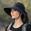 One Size Women Wide Large Sun Hat Bucket Hat Summer Outdoor Fishing Hiking UV Anti Neck Protection Shawl Wide Hat UV Sun Protection Safari Unisex Cap Ladies Hat Sport Summer Hat by Stevvex