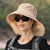 One Size Women Wide Large Sun Hat Bucket Hat Summer Outdoor Fishing Hiking UV Anti Neck Protection Shawl Wide Hat UV Sun Protection Safari Unisex Cap Ladies Hat Sport Summer Hat by Stevvex