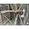 Hand Forged Carbon Steel Viking Axe with Carved Ash Wood Handle and Leather Grip by JW SteelCrafts
