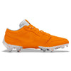 "Orange Color Rush” Jordan 1 Vapor Edge Low Cleats by Stadium Custom Kicks