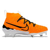"Orange Grinch" Nike Alpha Huarache NXT Cleats by Stadium Custom Kicks