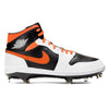 "Orange Panda" Jordan 1 Retro Cleats by Stadium Custom Kicks