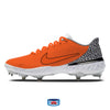 "Orange Print" Nike Alpha Huarache Elite 3 Low Cleats