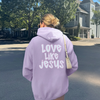 Love Like Jesus Hoodie – Christian Faith Hoodie with Front & Back Print by Hey Jude Graphic Tees