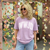 WWJD Puff Print Graphic Tee – Trendy Faith-Inspired T-Shirt by Hey Jude Graphic Tees