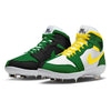 "Oregon Homage to Home" Jordan 1 Retro Cleats by Stadium Custom Kicks