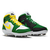 "Oregon Homage to Home" Jordan 1 Retro Cleats by Stadium Custom Kicks