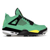 "Oregon" Jordan 4 Retro Golf Shoes by Stadium Custom Kicks