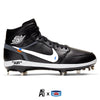 "OW Black" Jordan 1 Retro Cleats