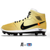 "OW Gold" Jordan 1 Retro Cleats