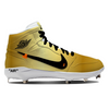 "OW Gold" Jordan 1 Retro Cleats by Stadium Custom Kicks