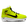 "OW Volt" Jordan 1 Retro Cleats by Stadium Custom Kicks
