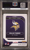 Graded 2024 Panini Instant NFL Dallas Turner #RPSFL7 RPS First Look Rookie RC Football Card PSA 8 Near Mint