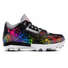 "Paint Explosion" Jordan 3 Retro MCS Cleats by Stadium Custom Kicks