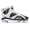 "Panda" Jordan 7 Retro Cleats by Stadium Custom Kicks