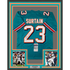Framed Autographed/Signed Patrick Surtain 35x39 Miami Teal Football Jersey JSA COA