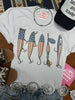 Patriotic Fishing Lure Graphic Tee by Wild Junkie