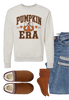Pumpkin Era Graphic Crewneck Sweatshirt by Ocean & 7th