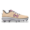 "Peach Pastel" Under Armour Yard MT Cleats by Stadium Custom Kicks