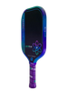 Proton Project Peacock 15mm Elongated Black/Jade/Plum Pickleball Paddle & Cover by The Mad Pickler