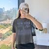 New York City Mid Length Graphic Tee – NYC Skyline by Hey Jude Graphic Tees