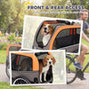 Dog Bike Trailer, Pet Cart Bicycle Carrier with 20" Air Tires, Quick-Release Wheels, Reflectors, Flag by Furr Baby Gifts