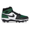 "Pine Green” Jordan 1 TD Cleats by Stadium Custom Kicks