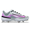 "Pink Concrete" Nike Alpha Huarache Elite 4 Low Cleats by Stadium Custom Kicks