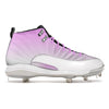 "Pink Fade" Jordan 12 Retro Cleats by Stadium Custom Kicks