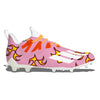 "Pink Flames" Adidas Adizero 11.0 Football Cleats by Stadium Custom Kicks