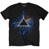 Pink Floyd Dark Side of the Moon Blue Splatter [T-Shirt] by Rock Band Apparel