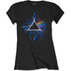 Pink Floyd Dark Side of the Moon Blue Splatter [T-Shirt] by Rock Band Apparel