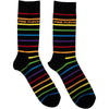 Pink Floyd Prism Stripes [Socks] by Rock Band Apparel