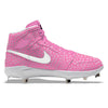 "Pink Grinch" Jordan 1 Retro Cleats by Stadium Custom Kicks