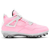"Pink Rose" Jordan 4 Retro TD Football Cleats by Stadium Custom Kicks