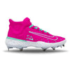 "Pink Tint" Nike Alpha Huarache Elite 4 Mid Cleats by Stadium Custom Kicks