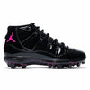 "Pink Voltage" Jordan 11 Retro TD Cleats by Stadium Custom Kicks