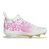 "Pink Ribbon" Adidas Adizero Afterburner NWV Cleats by Stadium Custom Kicks