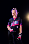 Youth Fastpitch Batting Gloves - Grey and Hot Pink