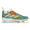 "Pizza" Adidas Adizero Afterburner NWV Cleats by Stadium Custom Kicks