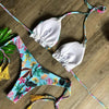 Popular Women's Beachwear Bikini Set Swimwear Push-Up Padded Swimsuit Floral Bikini Set Low Rise Ruffled Two Pieces Swimsuit Push Up Bathing Suit Swimwear by Stevvex
