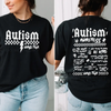 Autism world tour Shirt (finished product) by Madness & Mayhem LLC