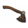 Handmade Damascus Camp Axe with Mosaic Pin and Rosewood Handle by JW SteelCrafts