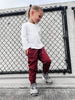 VETERAN SLIM FIT JOGGER - CRIMSON by LITTLE RAD THINGS