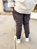 VETERAN SLIM FIT JOGGER - GUNMETAL by LITTLE RAD THINGS