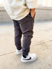 VETERAN SLIM FIT JOGGER - GUNMETAL by LITTLE RAD THINGS